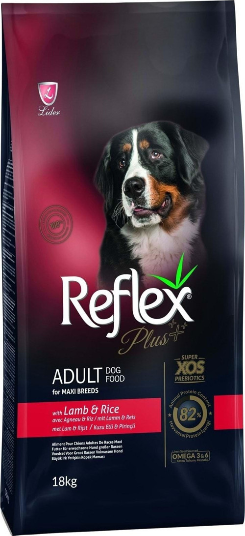 Plus Maxi Breeds Kuzu Etli Ve Pirinçli Köpek Maması 18 Kg