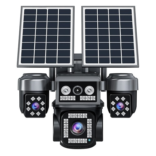Balandi PRO-8420GIP 8mp 4 Kameralı E-Sim 4g AOV Solar Smart Kamera Çift Güneş Panelli Hieasy Yazılım (360 Derece)