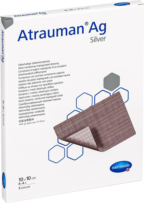 N Atrauman Ag 10X10 Gümüş İçerikli Yara Örtüsü 10 Adet 1 Kutu
