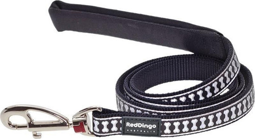 Reddingo Reflektörlü Kemik Desenli Siyah Uzatma S 15mm / 1.2 M