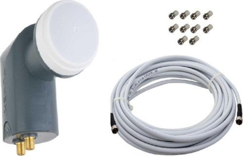 2 Li Lnb 10 Metre Uydu Anten Kablo 10 Adet F Konnektör