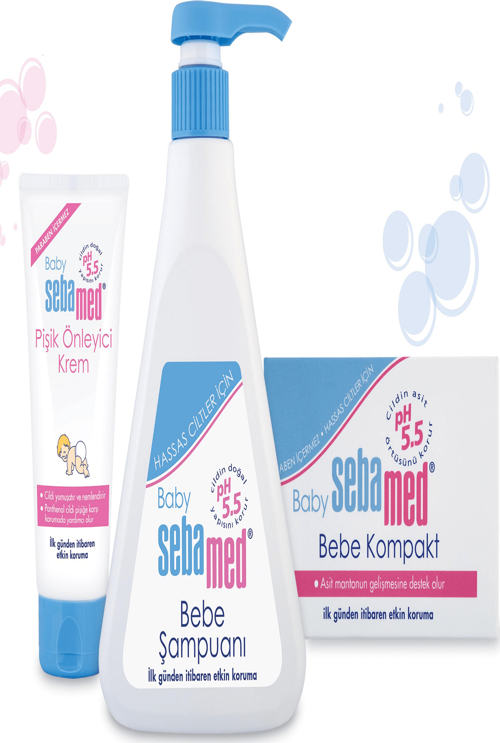 Bebek Seti (500ml Şampuan + 100ml Pişik Önleyici + 100gr Kompat Sabun)