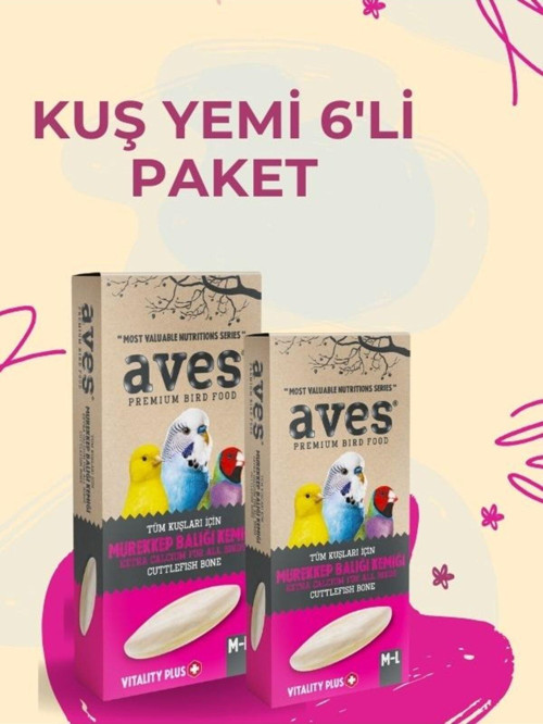 Premium Kalamar Kemiği Küçük 6Lı Paket