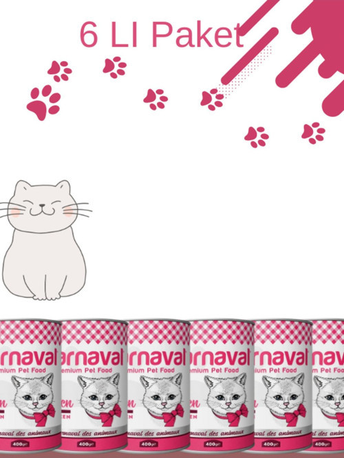 Premium Yavru Kedi Konservesi Tavuklu 400 Gr 6 Lı Paket