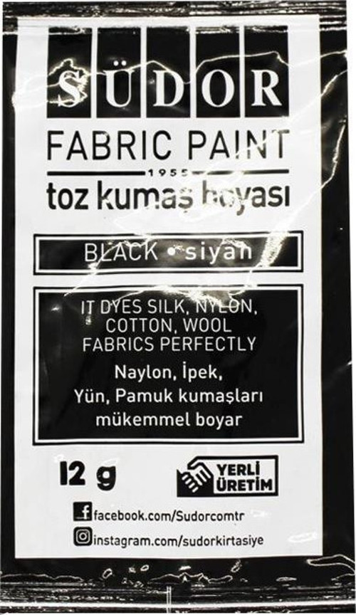 Toz Kumaş Boyası Siyah 12 g