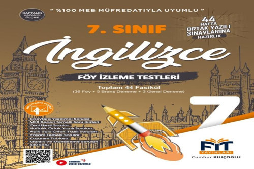 Fit Yayınları 7. SINIF İNGİLİZCE FÖY DENEME TESTLERİ