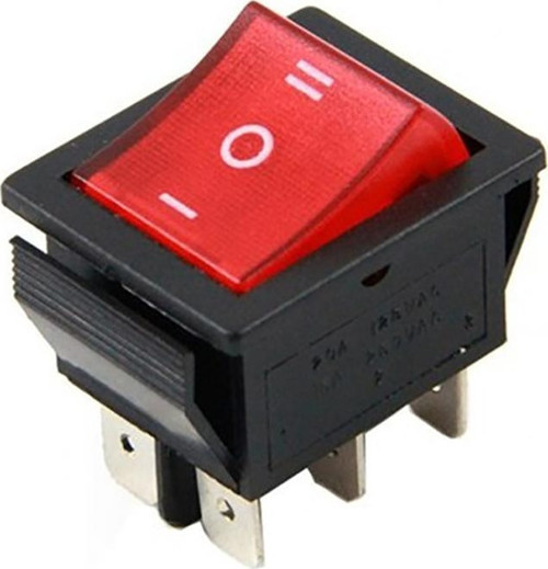 TEKLİ GENİŞ IŞIKLI 6 PİN ON-OFF SOBA ANAHTARI (IC-105)