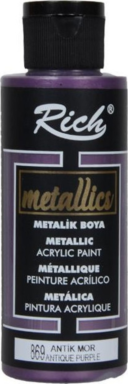 Metalik Akrilik Boya Antik Mor 120ml