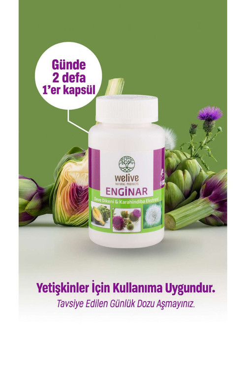 Karaciğer Dostu 3’Lü Bitkisel Formül – Enginar, Devedikeni, Karahindiba Ekstresi – 60 Kapsül