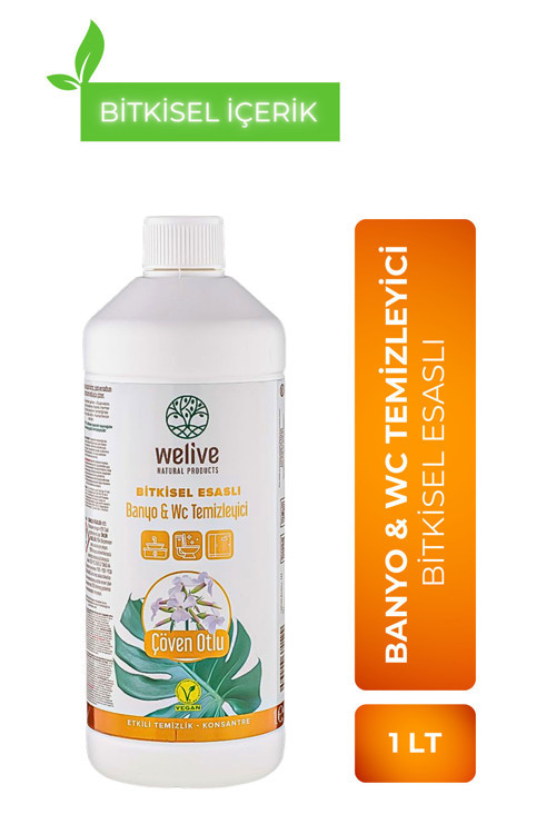 Bitkisel Esaslı Banyo & Wc Temizleyicisi 1000 Ml