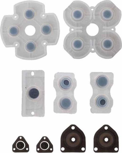 PS4 Kol Tamir 001 011 İç Lastik Takımı TAM SET Silikon PS4 Yedek Parça Rubber Pad