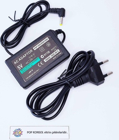 PSP Şarj Adaptörü 1000 2000 3000 E1004 Uyumlu 5v 2a Playstation Portable PSP Şarj Cihazı