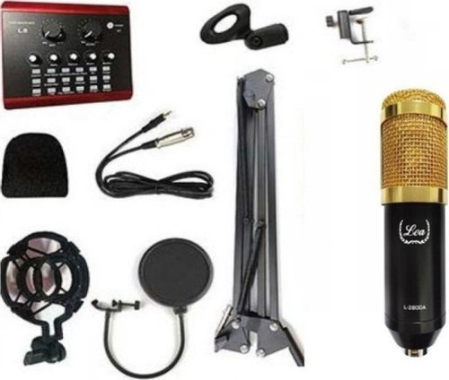 L2800A Condenser Mikrofon Seti + Ses Kartı