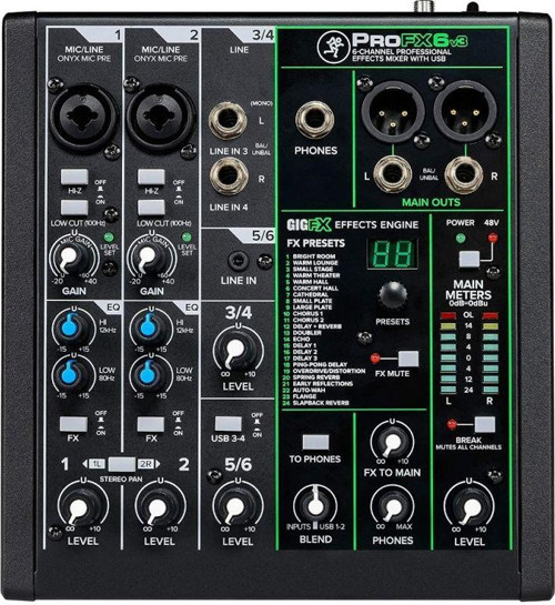 ProFX6 V3 6-Kanal USB Deck Mikser