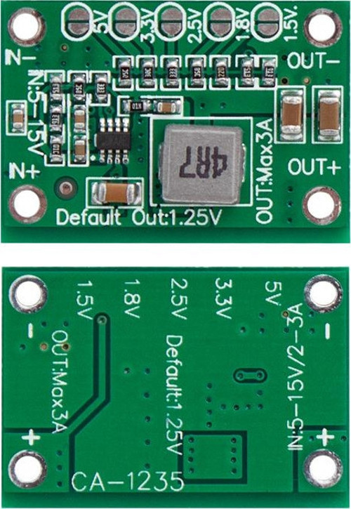 POWER SUPPLY MODUL CA-1235 1.25V 1.5 1.8 2.5 3.3 5V OUT 3A 5V-15V IN