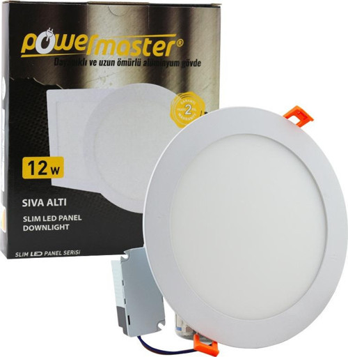 12 WATT 3000K 160 MM SIVA ALTI GÜNIŞIĞI YUVARLAK SLIM LED-ECO SPOT PANEL
