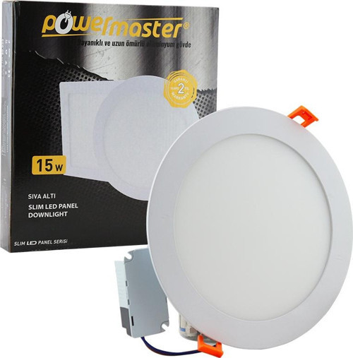 15 WATT 3000K 185 MM SIVA ALTI GÜNIŞIĞI YUVARLAK SLIM LED-ECO SPOT PANEL