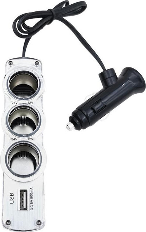 WF-0120 3LÜ USBLİ ÇAKMAK ÇOKLAYICI