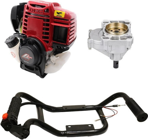 Toprak Burgu Makinası 4 Zamanlı Motor Ve Şanzıman (Burgu Ucu Dahil Değil)