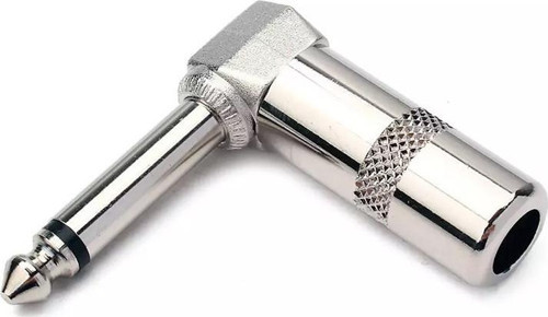 GİTAR JACK 6.3 MM MONO L TİP METAL JACK