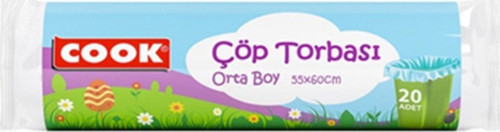 Büzgülü Çöp Torbası Orta Boy Kavun Kokulu Ekonomik