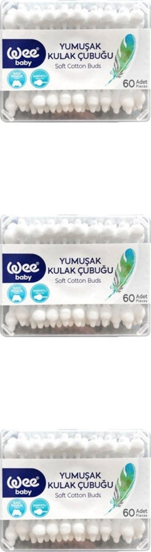 Kulak Çubuğu Emniyetli 60 Lı 3 Adet