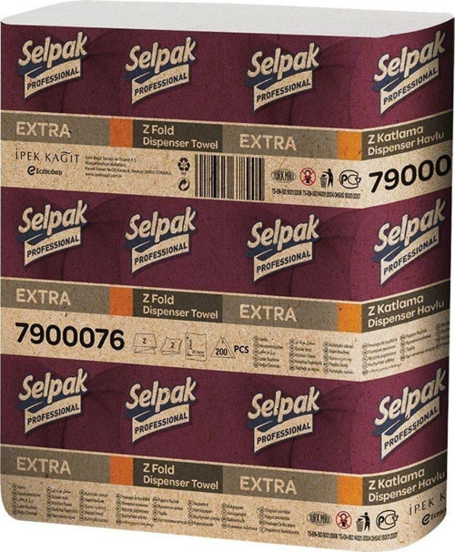 Professinal Extra Z Katlama Dispenser Havlu - 200 Yaprak 12 Pk.