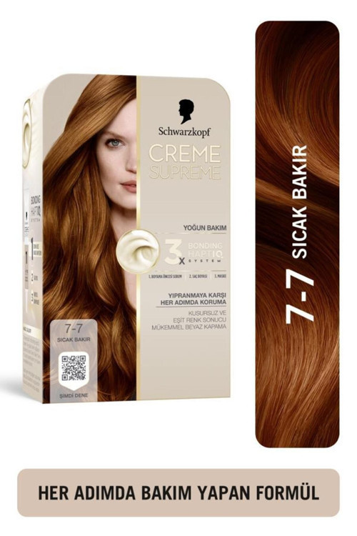 Creme Supreme Saç Boyası 7-7 Sıcak Bakır
