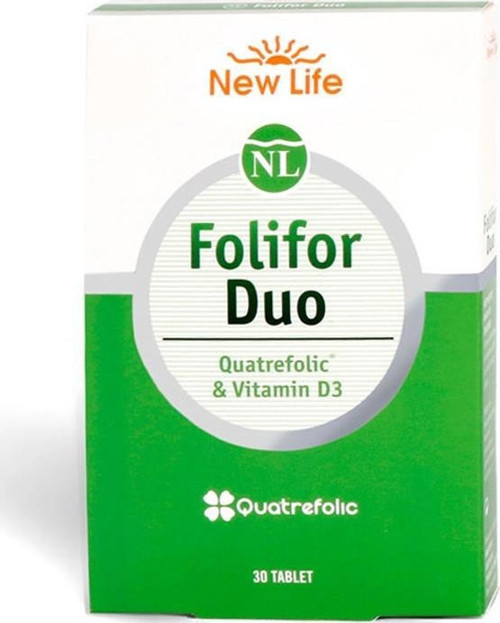 Folifor Duo Folik Asit ve D3 Vitamini İçeren Takviye Edici Gıda 30 Tablet