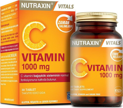 Vitamin C 1000 mg Takviye Edici Gıda 30 Tablet