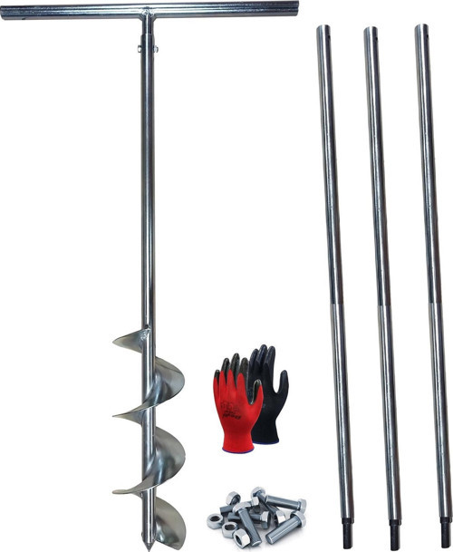 Galvaniz Toprak Sondaj Burgusu Çap 15 cm Boy 4 mt