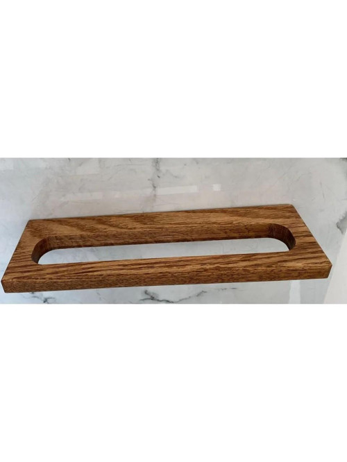 Adnoss Lüks Selvi Havluluk 50CM Pirinç Ahşap - Ahşap Krom - Banyo Uzun Havluluk