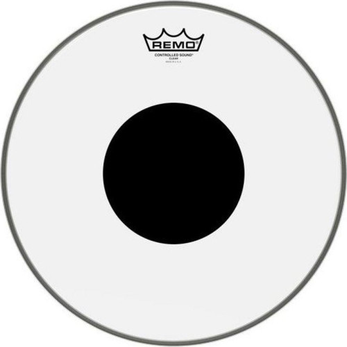 CS-0314-10- Controlled Sound® Şeffaf Top Black Dot™ 14\" Davul Derisi