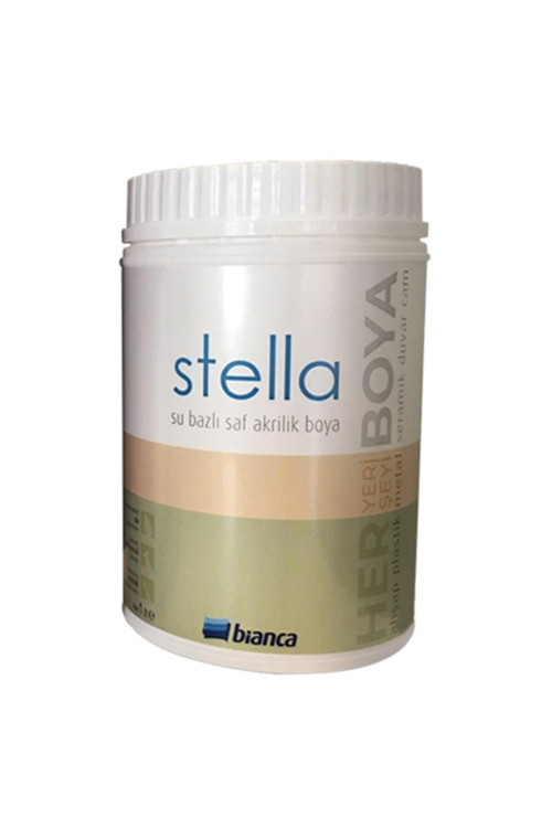 Stella Su Bazlı Saf Akrilik Boya-0752 Paris Grisi 1 Lt