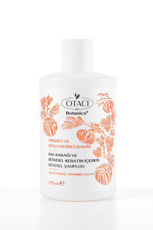 Botanics + Onarıcı & Güçlendiri Bakım- Balkabağı ve Bitkisel Keratin İçeren Bitkisel Şampuan