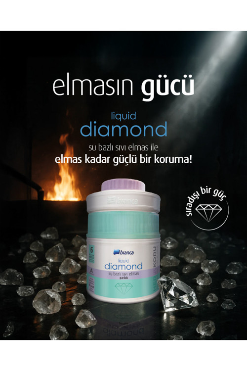 Lıquıd Dıamond (Sıvı Elmas) Su Bazlı Kokusuz Ekstra Dayanıklı Şeffaf Sıvı Cam 600 Ml