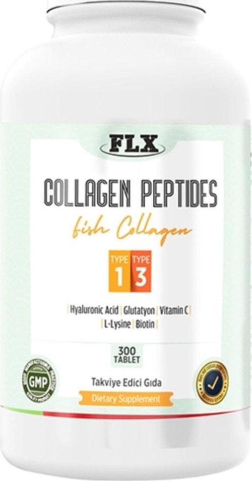 Collagen Hyaluronik Asit Biotin Vitamin C Tip 1-3 Balık Kollajen 300 Tablet