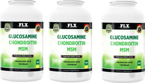 Glucosamine Chondroitin Msm Hyaluronic Acid Zerdeçal 300 Tablet X 3 Kutu