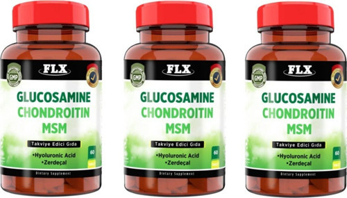 Glucosamine Chondroitin Msm Hyaluronic Acid Zerdeçal 60 Tablet X 3 Kuru