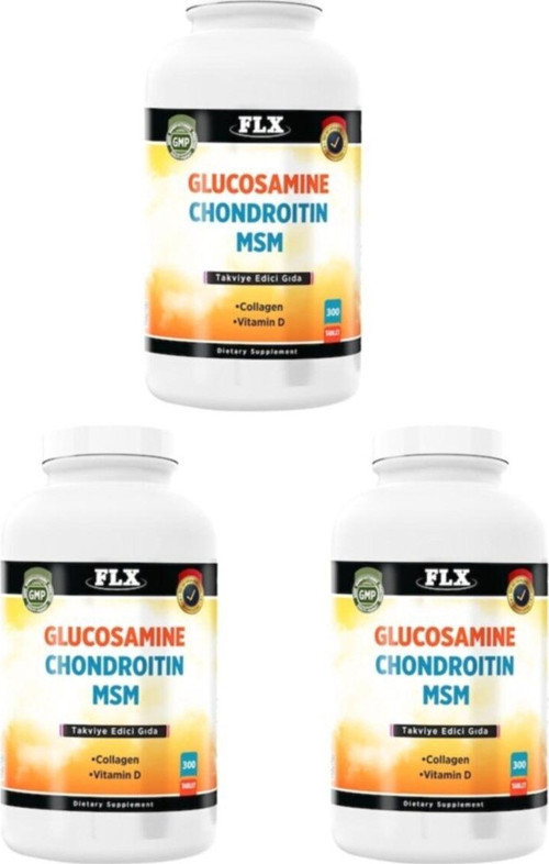 Glukozamin Kondroitin Msm Kolajen Vitamin D 300 Tablet X 3 Kutu