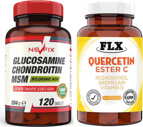 Nevfix Glucosamine 120 Tablet & Kuersetin Ester C 60 Tablet