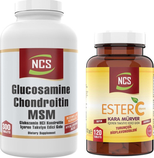 Ester C Vitamini Kara Mürver 120 Tablet+Glucosamine 300 Tablet