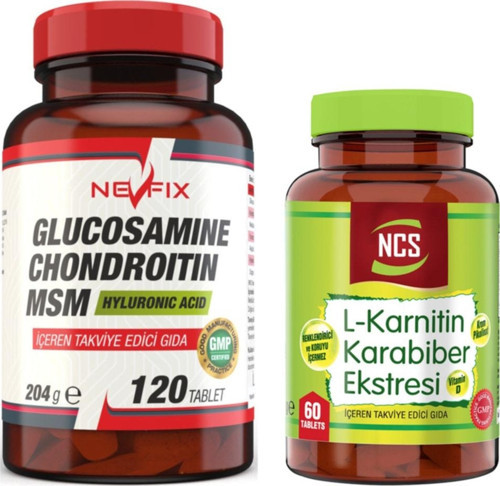 Glucosamine Chondroitin Msm 120 Tablet + L-Karnitin 60 Tablet