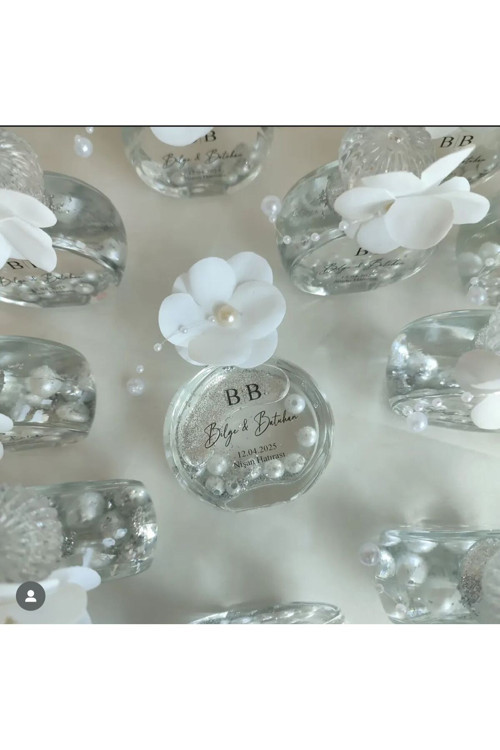 20076530 Layla Events Söz,Nişan,Nikah,Baby Shower Cam Şişe Kolonya Hediyeliklek Tasarım 10 Adet