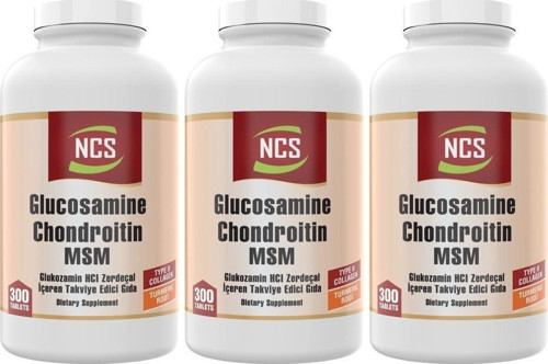 Glucosamine Chondroitin Msm 3 Kutu 900 Tablet Zerdeçal Collagen Formüllü