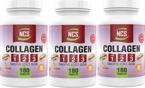 Hidrolize Collagen Tip 1-2-3 Glutatyon Vitamin C 180 X 3 Kutu