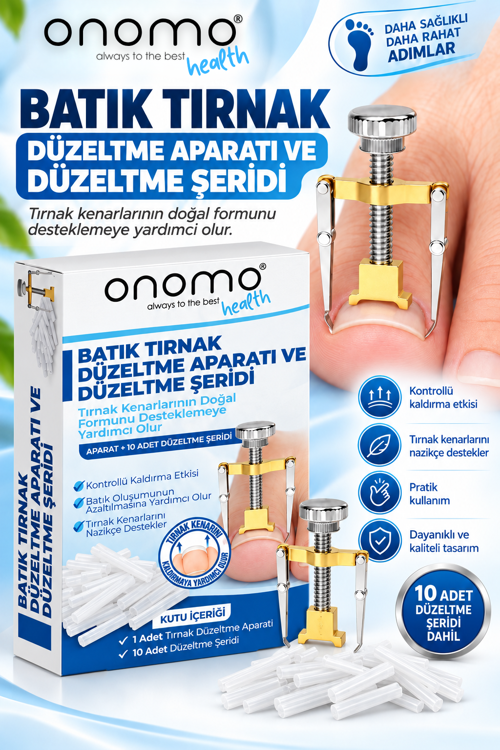 Health Batık Tırnak Düzeltici Batık Tırnak Çıkartıcı Aparat Ve Batma Engelleyici Çubuk