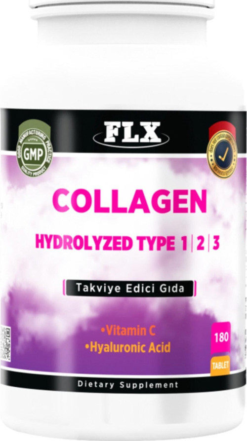 Collagen Tip Kolajen Tip 1-2-3 Hyaluronik Asit Vitamin C 180 Tablet