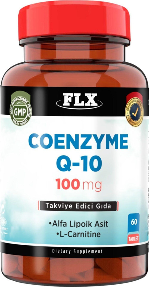 Koenzim Q-10 Alfa Lipoik Asit L-Karnitin Coenzyme Q10 100 Mg 60 Tablet
