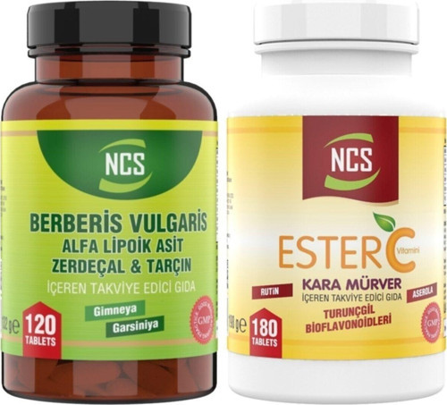 ® Berberis Vulgaris 120 Tablet Ester C Vitamini 180 Tablet Kara Mürver Içerikli